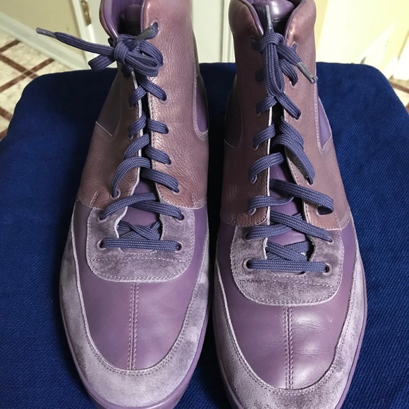 mens purple suede shoes